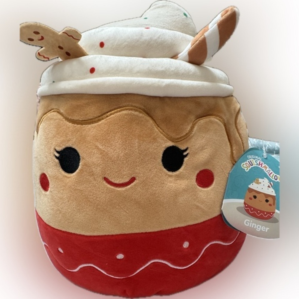 Squishmallow Ginger the latte cup RARE plush toy NWT